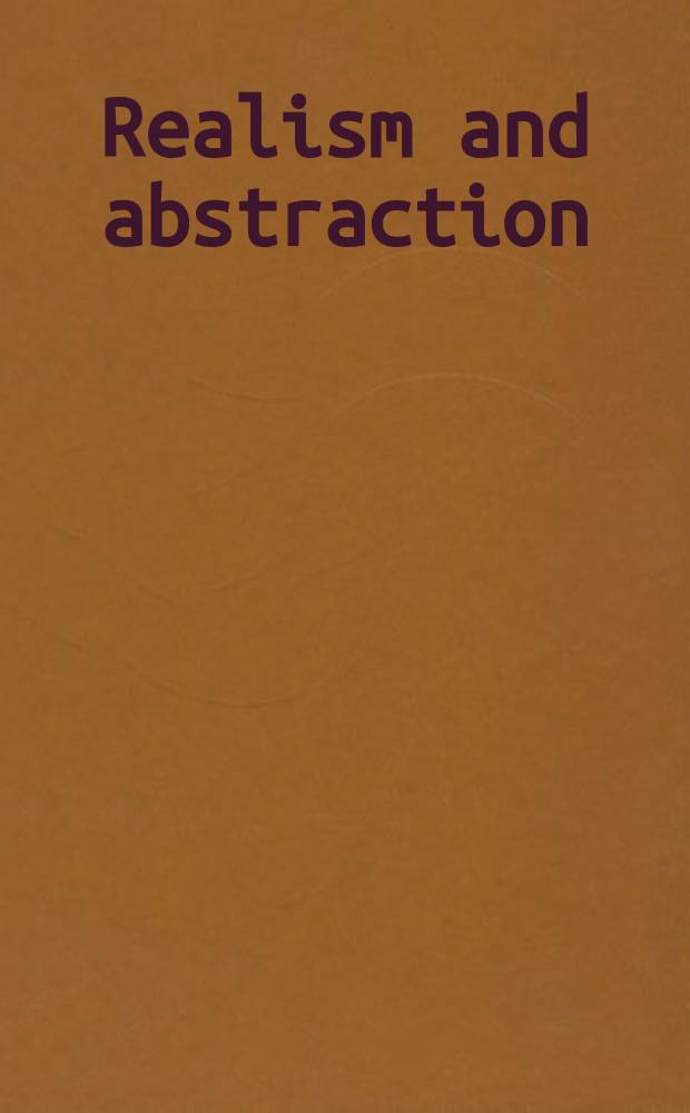 Realism and abstraction : Counterpoints in Amer. drawing, 1900-1940 : A catalogue of the Exhib., Nov. 12 - Dec. 30, 1983
