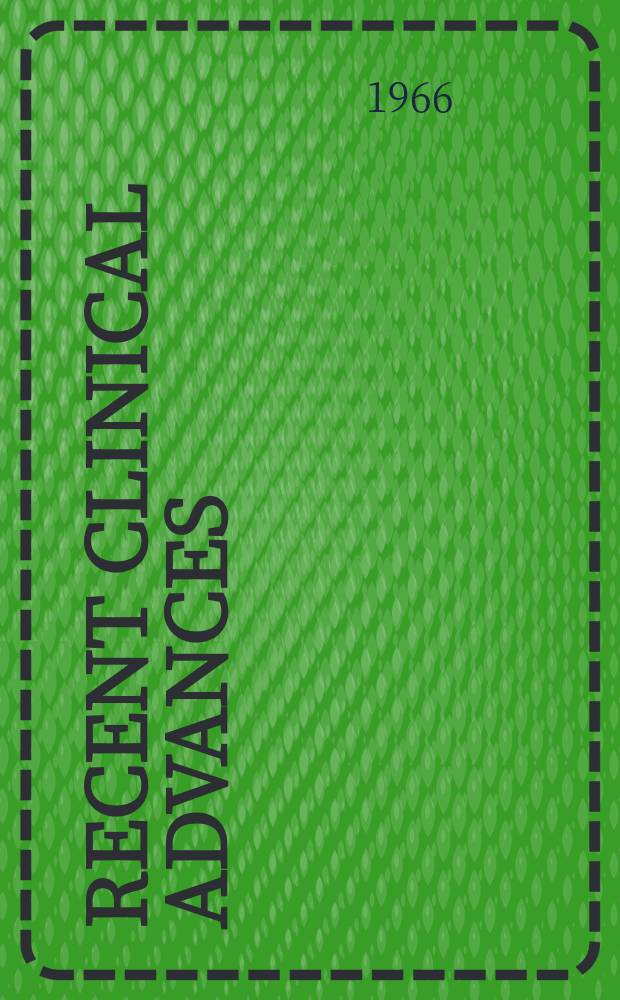 Recent clinical advances : Symposium