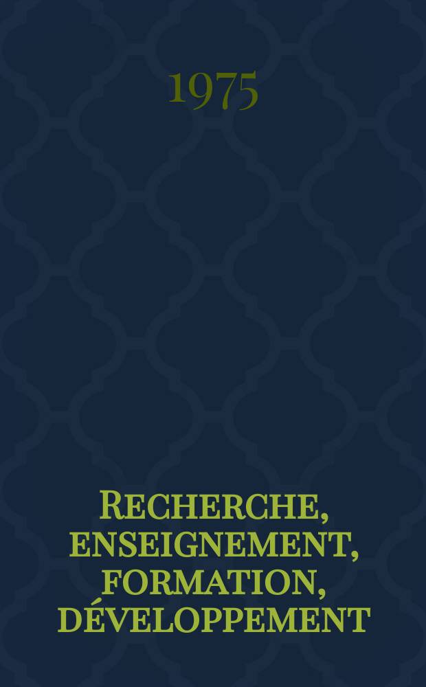 Recherche, enseignement, formation, développement : Les "investissements intellectuels" qui dépendent du Min. de l'agriculture