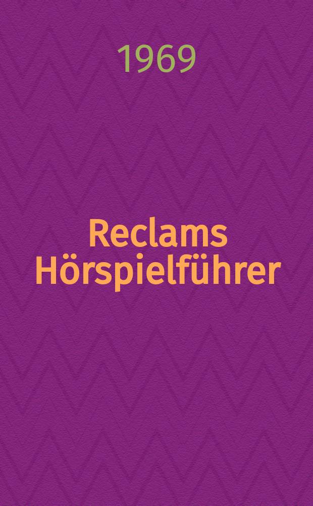 Reclams Hörspielführer