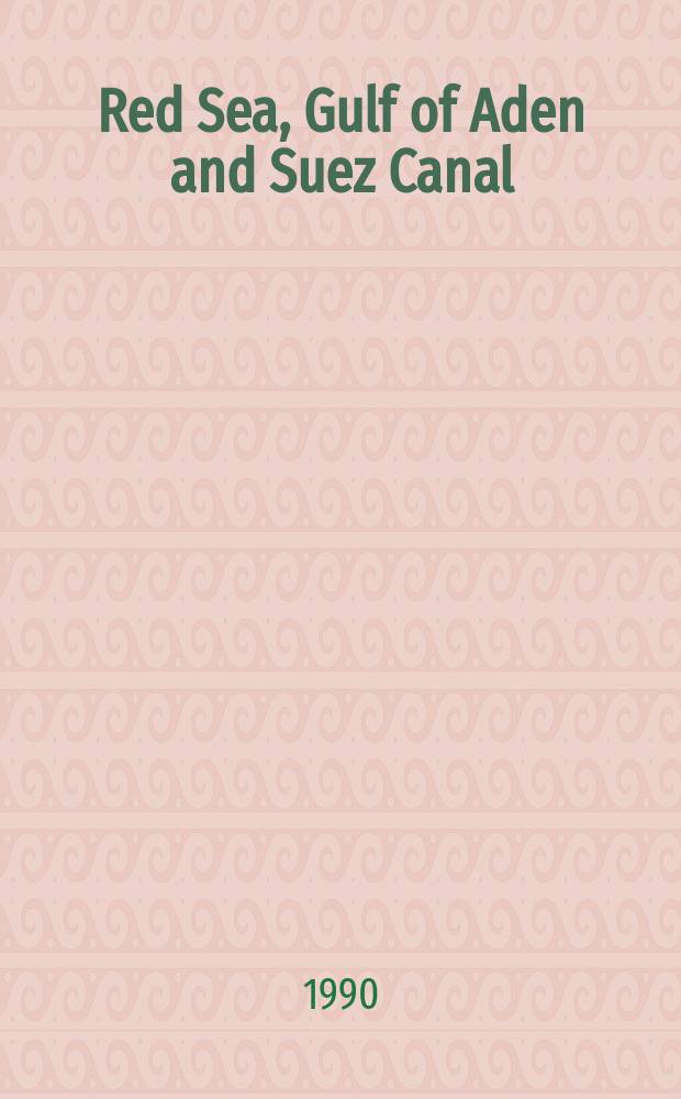 Red Sea, Gulf of Aden and Suez Canal : A bibliogr. on oceanographic a. marine environmental research