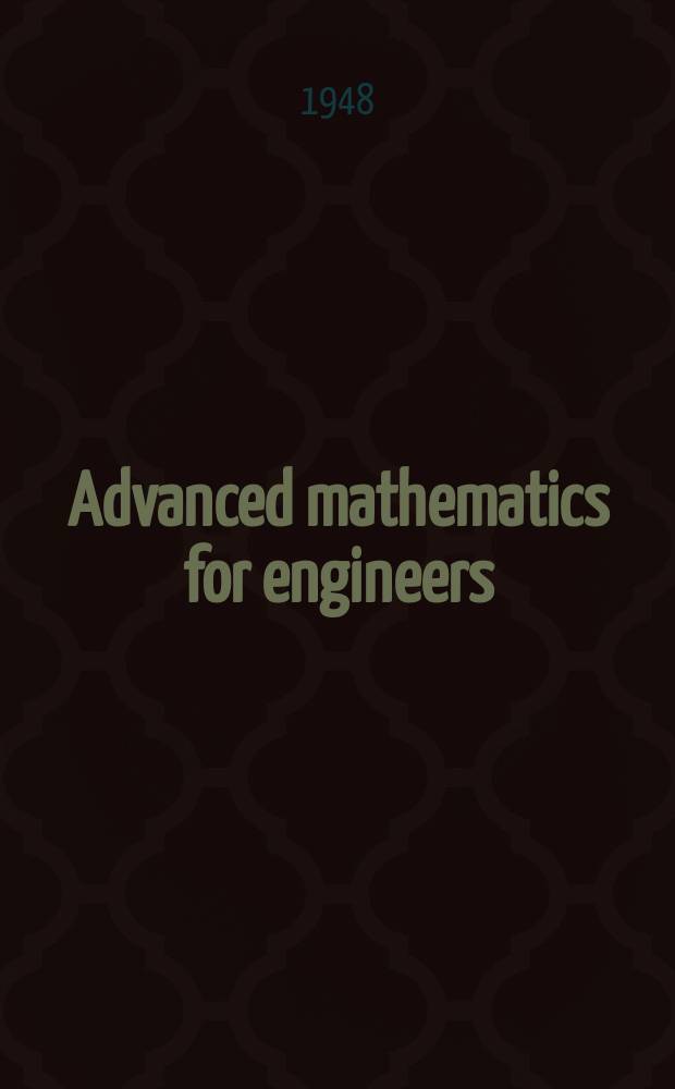 Advanced mathematics for engineers
