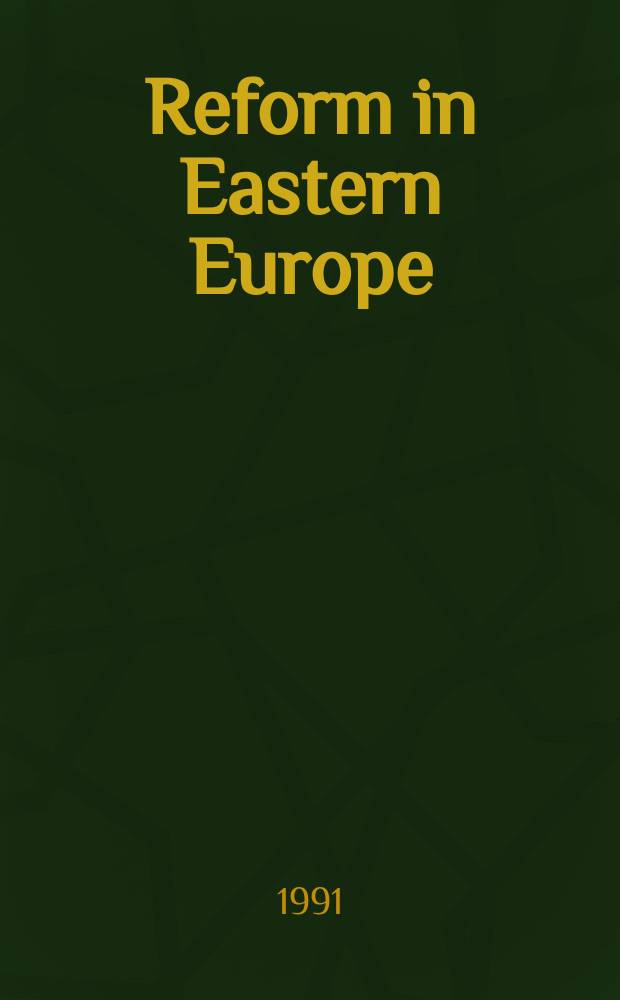 Reform in Eastern Europe