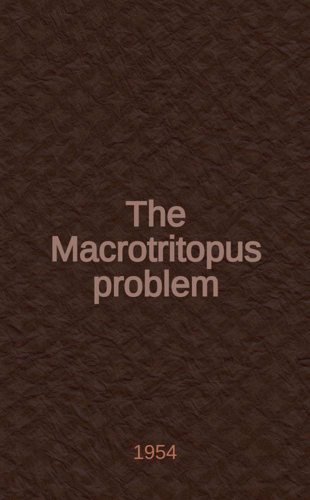 The Macrotritopus problem