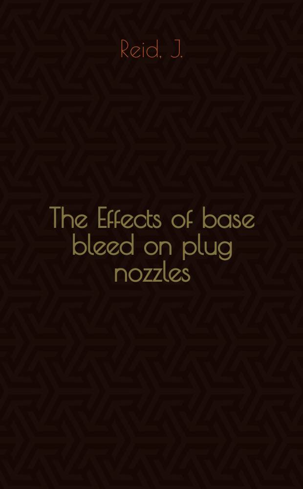 The Effects of base bleed on plug nozzles