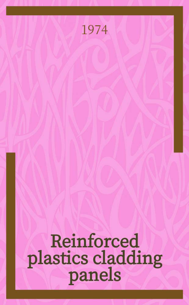 Reinforced plastics cladding panels