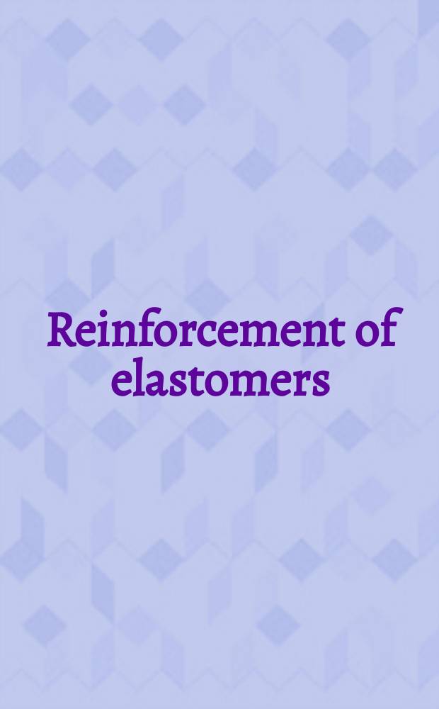 Reinforcement of elastomers