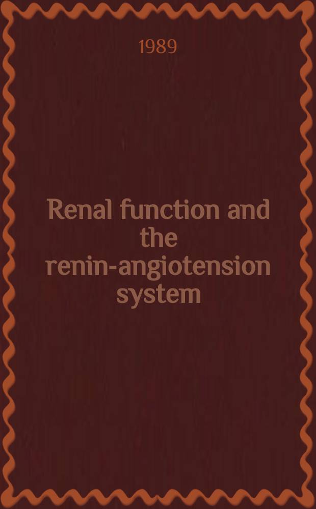 Renal function and the renin-angiotension system