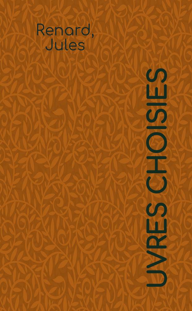 &OElig;uvres choisies