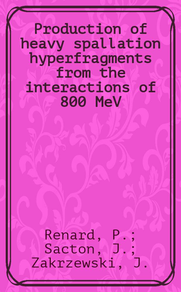 Production of heavy spallation hyperfragments from the interactions of 800 MeV/cK⁻ mesons with emulsion nuclei