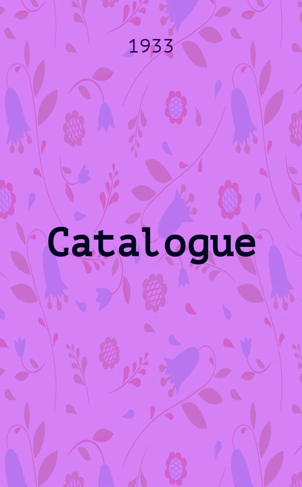 [Catalogue