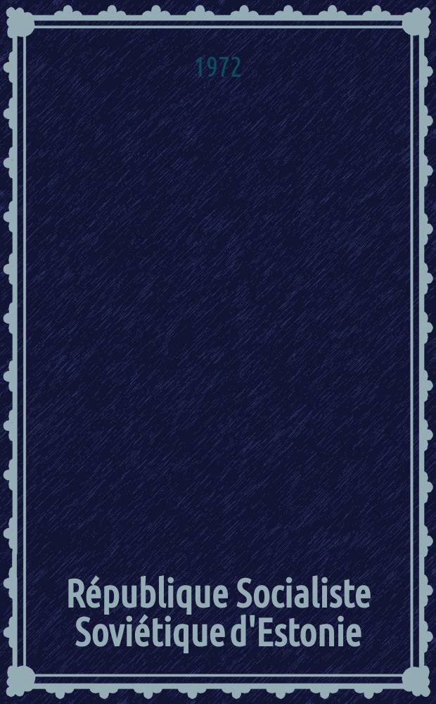 République Socialiste Soviétique d'Estonie