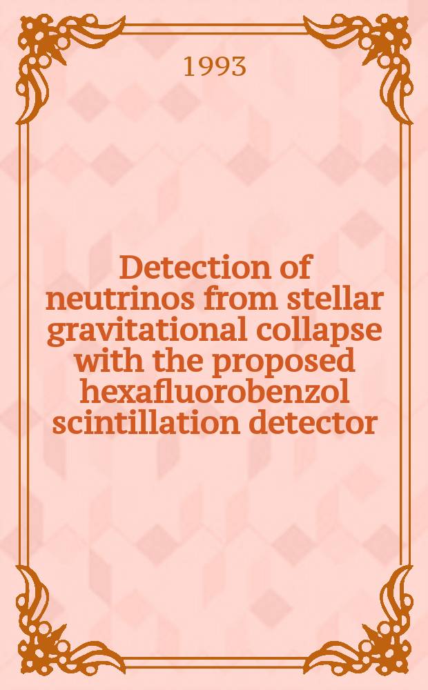 Detection of neutrinos from stellar gravitational collapse with the proposed hexafluorobenzol scintillation detector