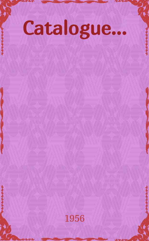 [Catalogue ...