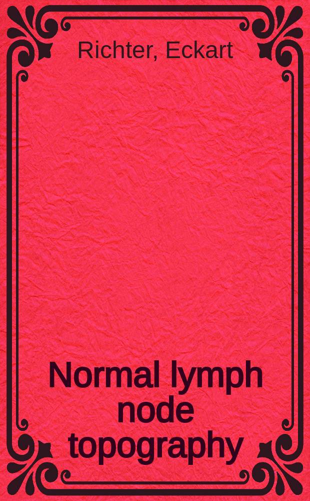 Normal lymph node topography : CT-atlas