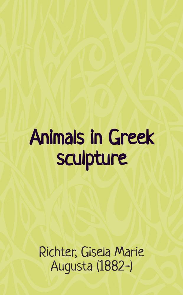 Animals in Greek sculpture