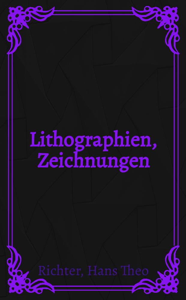 Lithographien, Zeichnungen : Album