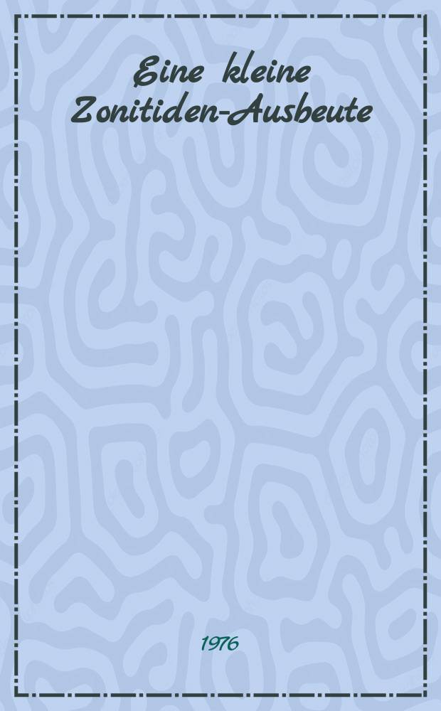 Eine kleine Zonitiden-Ausbeute (Gastropoda) aus Nordmarokko