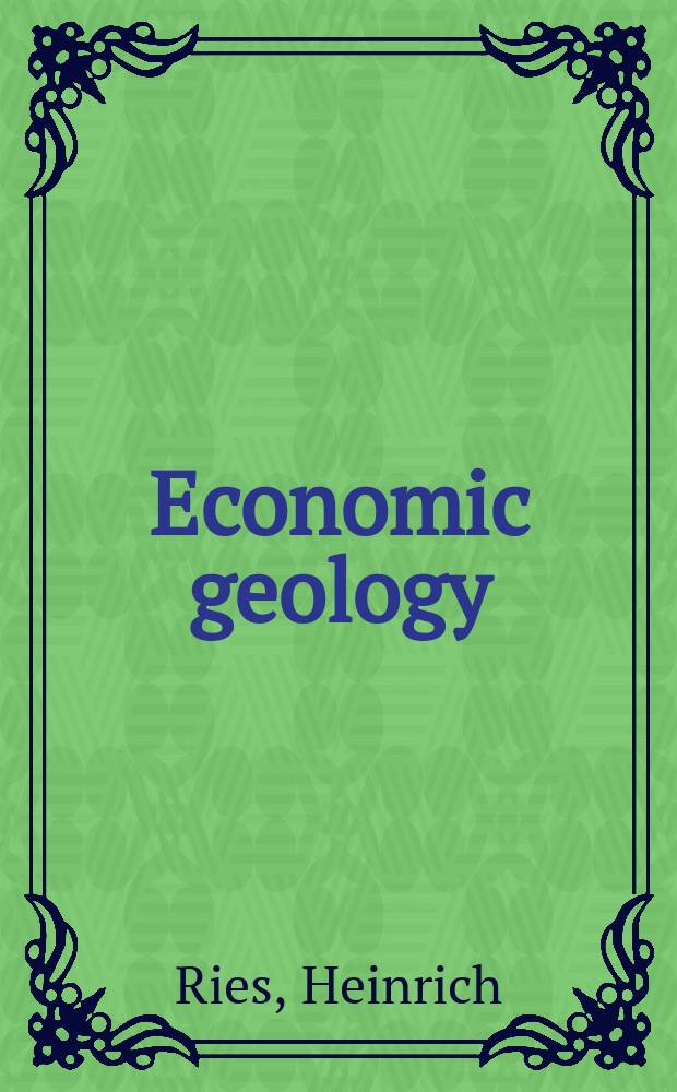 Economic geology