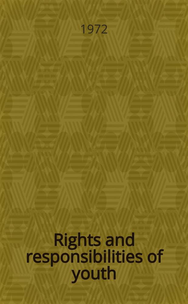 Rights and responsibilities of youth