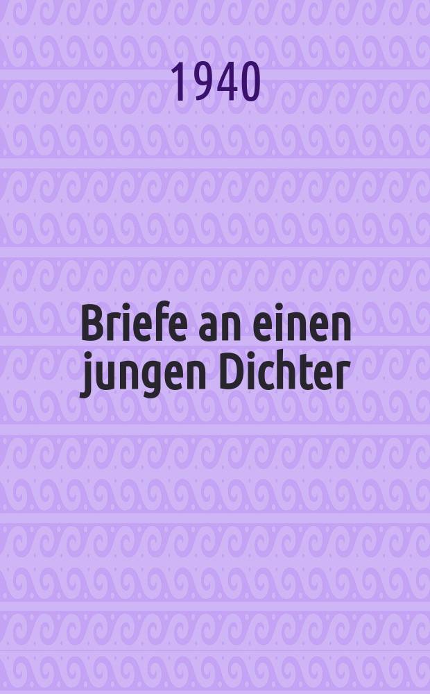 Briefe an einen jungen Dichter