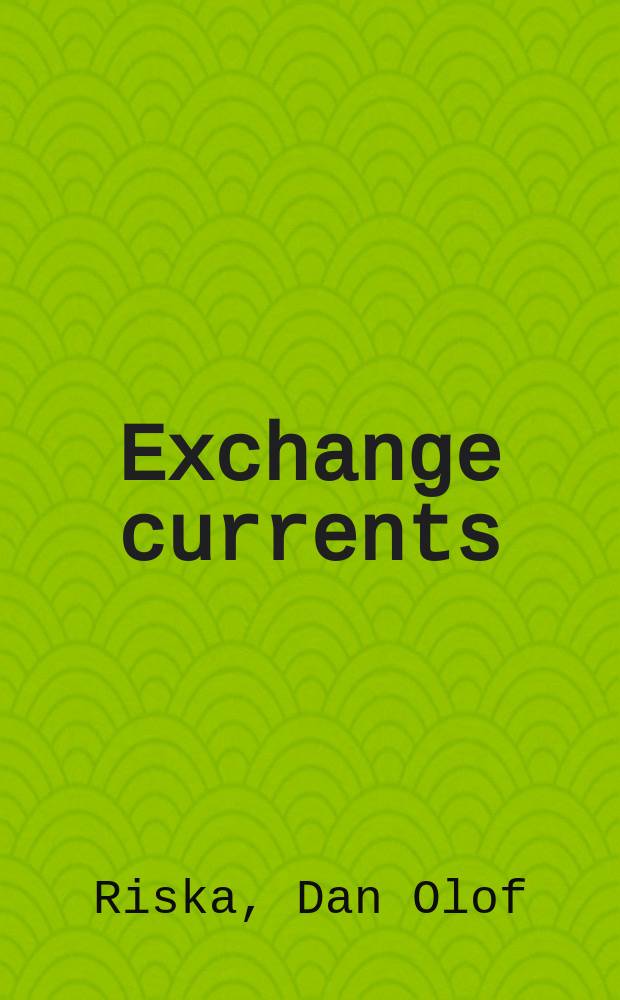 Exchange currents
