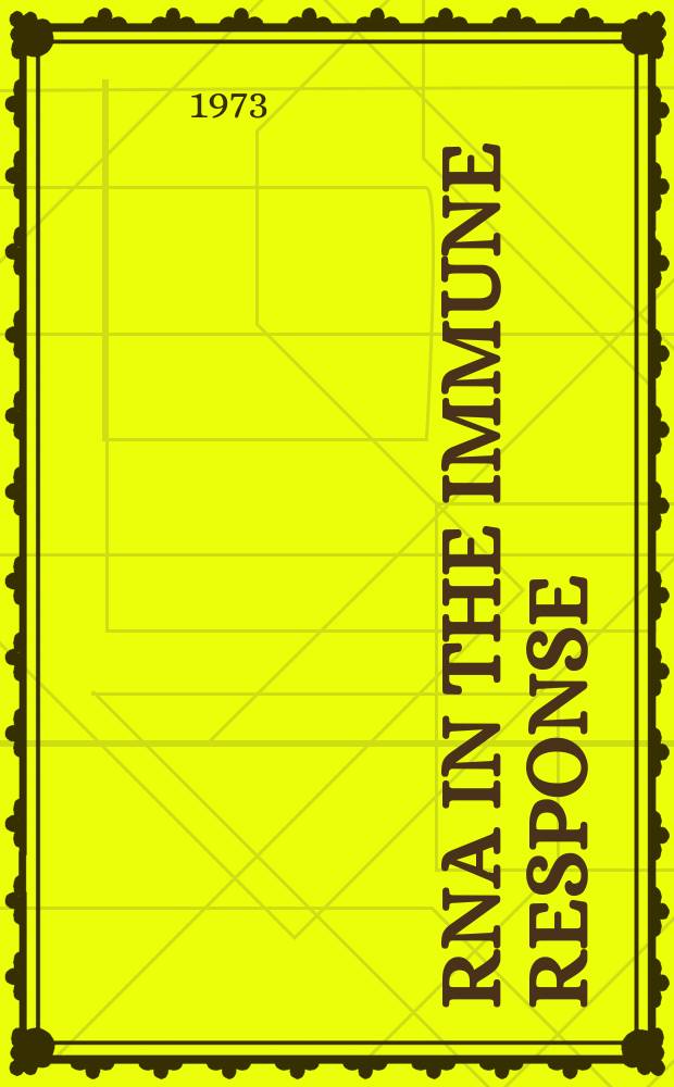RNA in the immune response : Simposium