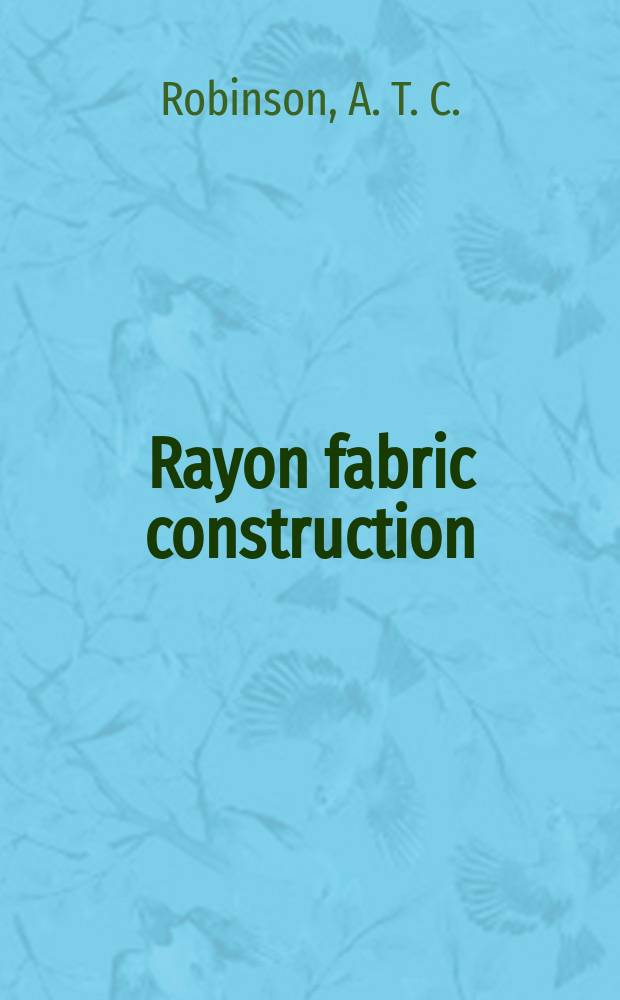 Rayon fabric construction