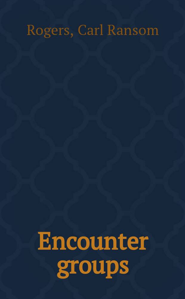 Encounter groups