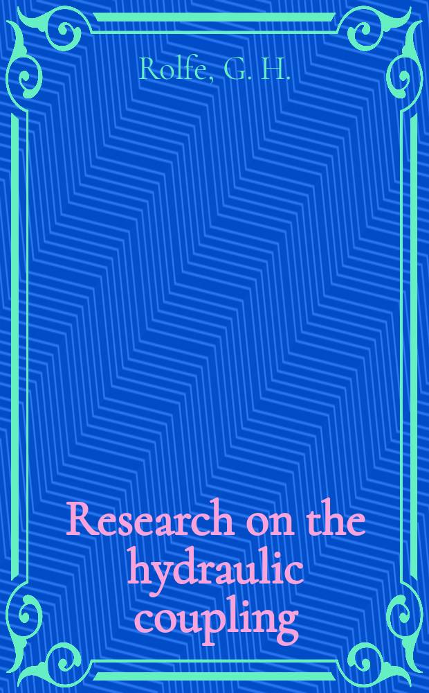 Research on the hydraulic coupling