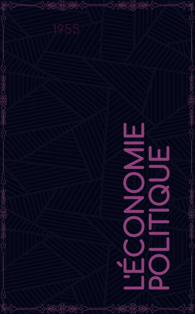 L'économie politique