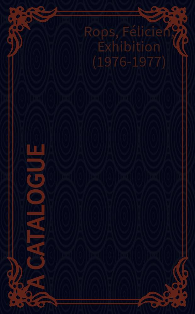 [A catalogue