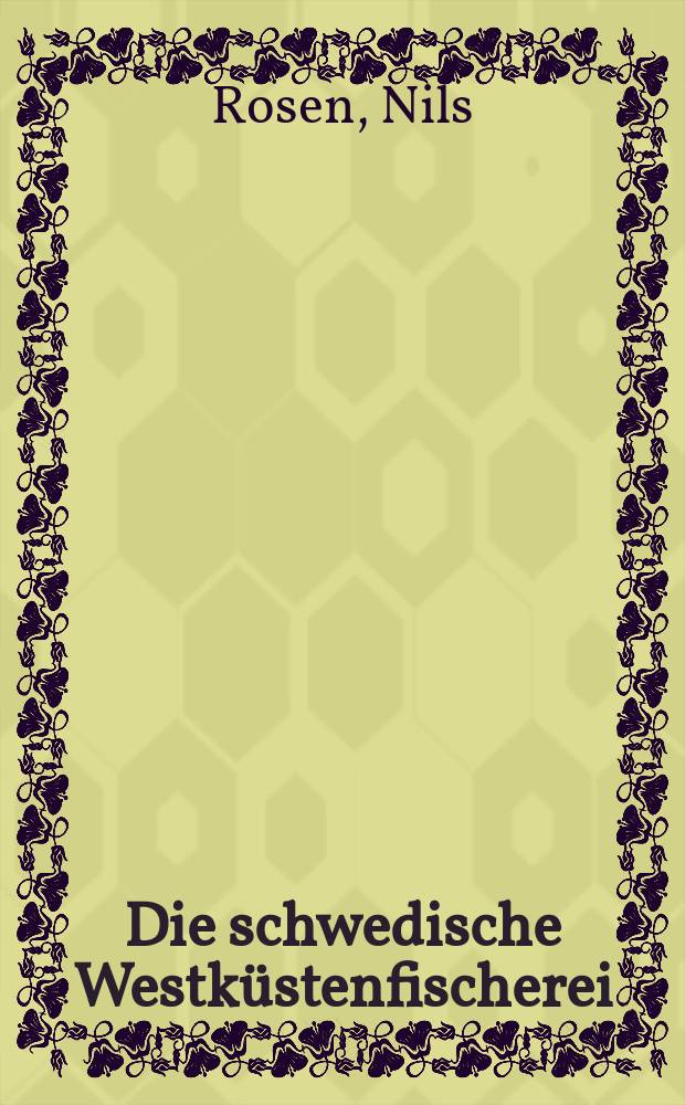 Die schwedische Westküstenfischerei