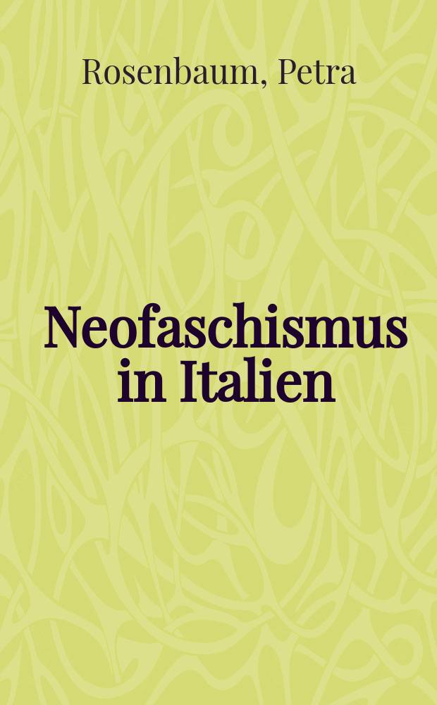 Neofaschismus in Italien