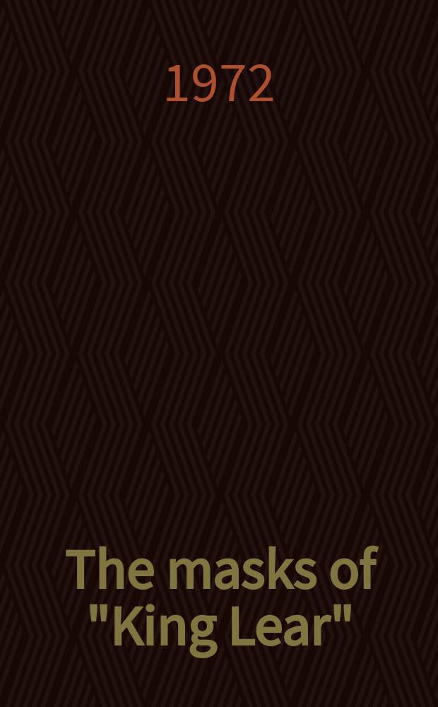 The masks of "King Lear"