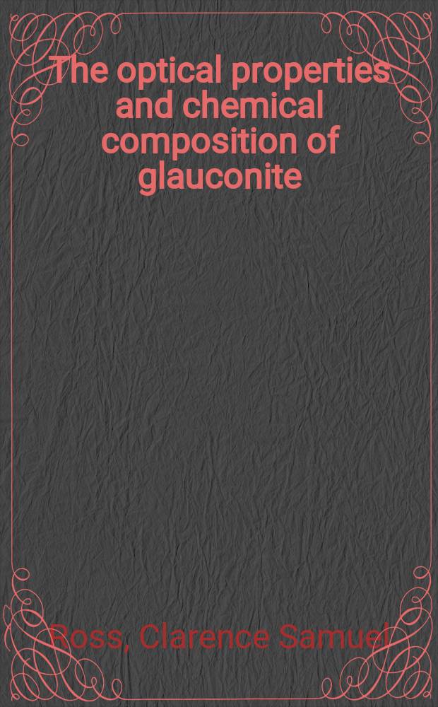 The optical properties and chemical composition of glauconite