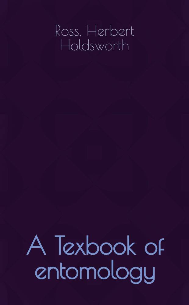 A Texbook of entomology