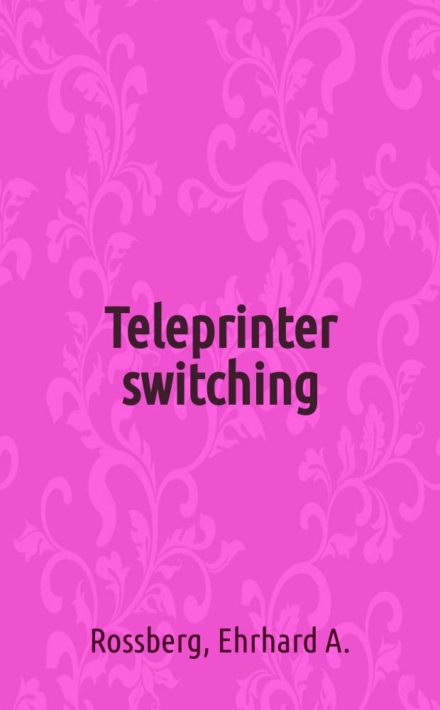 Teleprinter switching