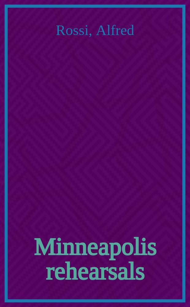 Minneapolis rehearsals : Tyrone Guthrie directs "Hamlet"