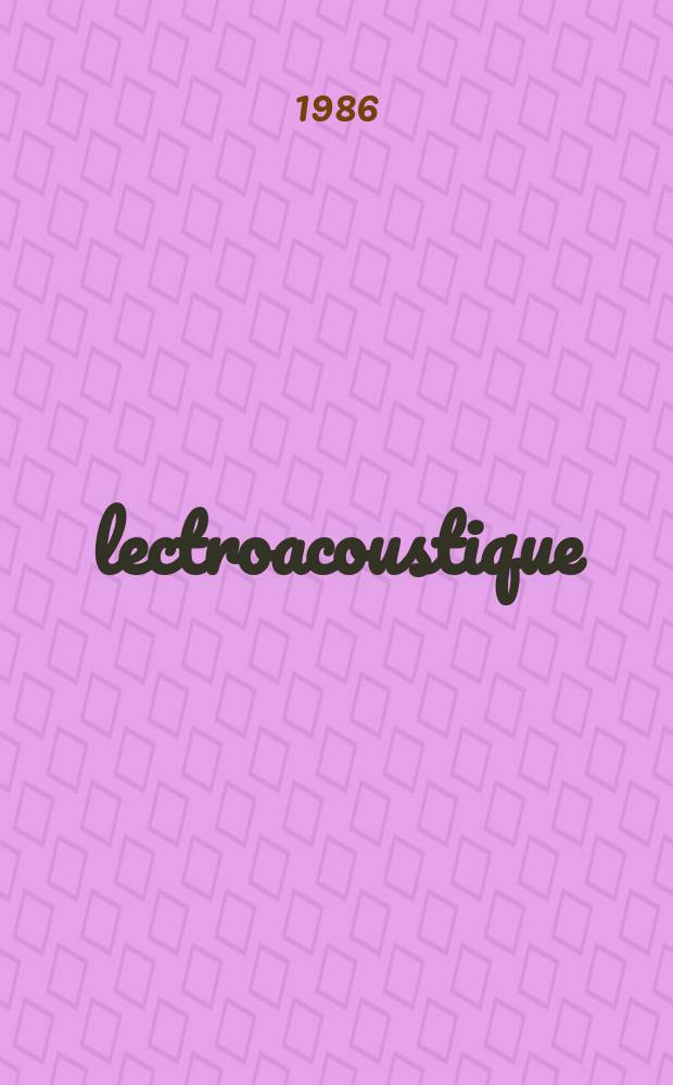 Électroacoustique