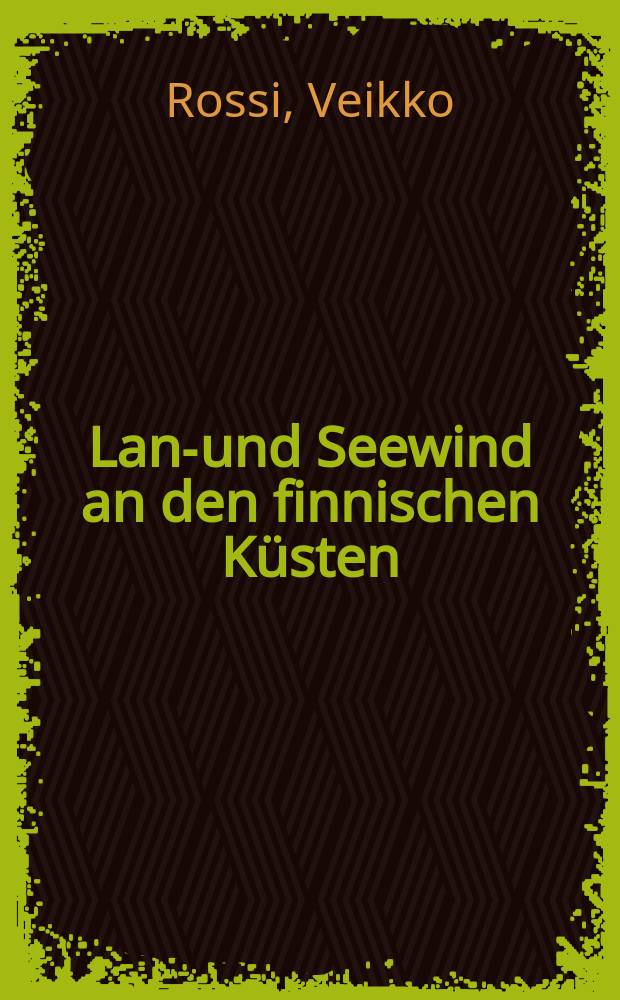 Land- und Seewind an den finnischen Küsten