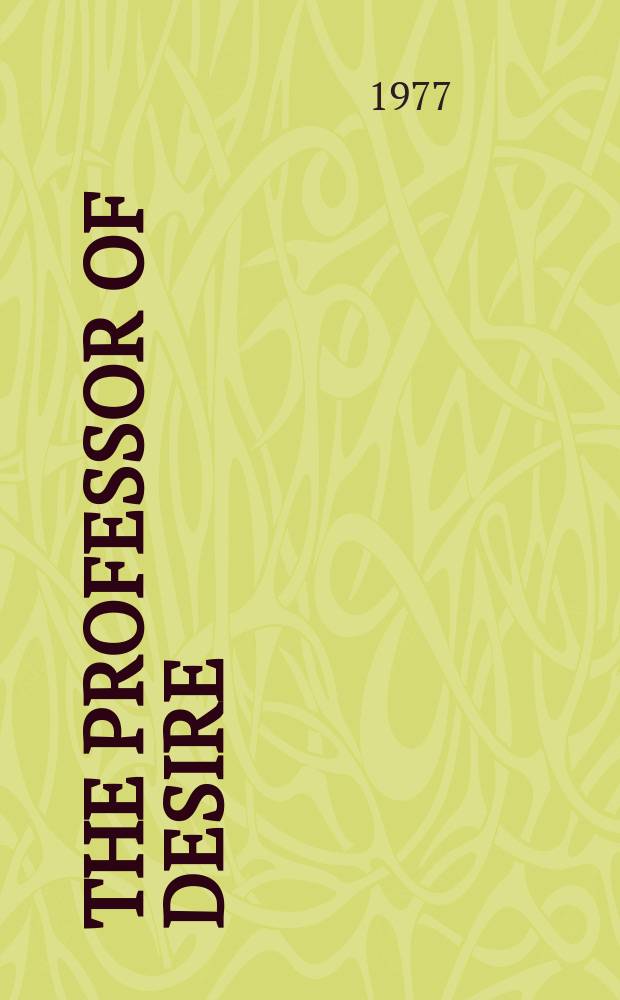 The professor of desire : A novel