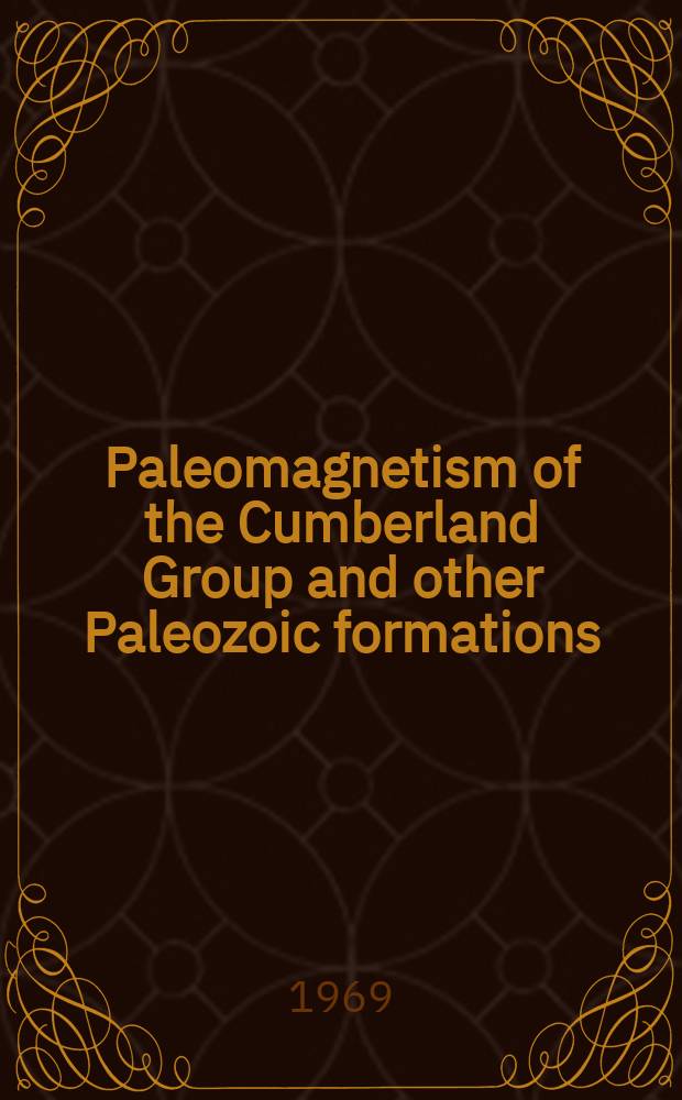 Paleomagnetism of the Cumberland Group and other Paleozoic formations