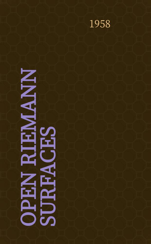 Open Riemann surfaces