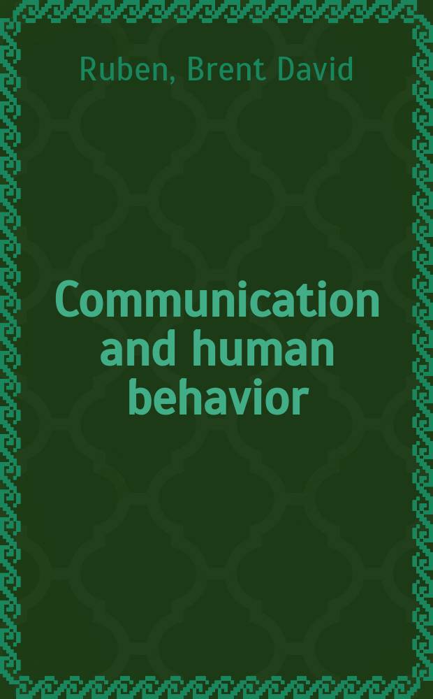 Communication and human behavior