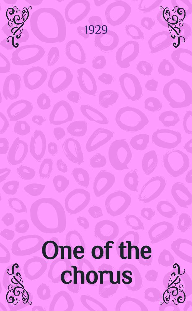 One of the chorus