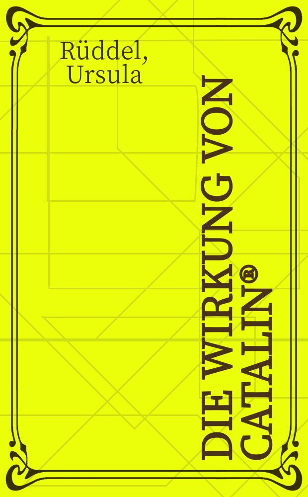 Die Wirkung von Catalin® (I-Hydroxy-pyrido(3,2-a)-5-phenoxazon-3-carboxylsäure) auf den Sorbit- und Fructosegehalt inkubierter Rinderlinsen : Inaug.-Diss