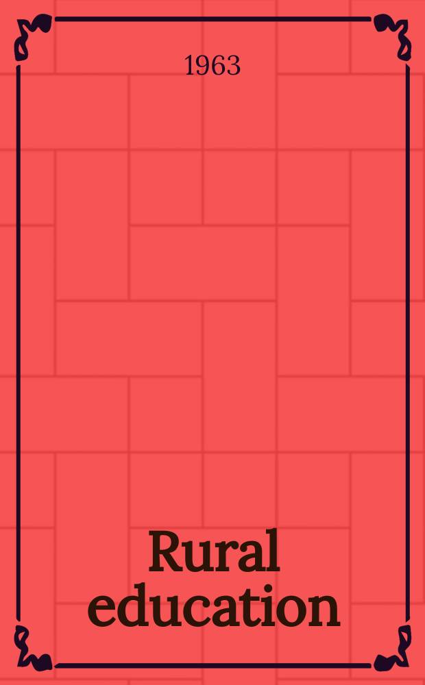 Rural education