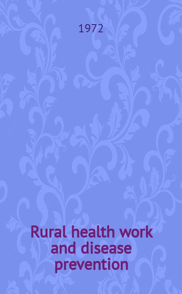 [Rural health work and disease prevention] : Symposium
