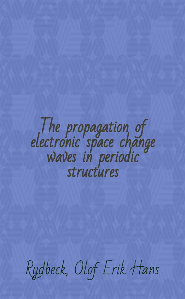 The propagation of electronic space change waves in periodic structures